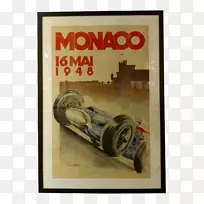 摩纳哥一级方程式赛车海报-一级方程式