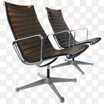 伊姆斯躺椅和脚凳查尔斯和雷伊姆斯办公室和桌椅赫尔曼米勒椅子