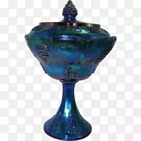 花瓶玻璃钴蓝