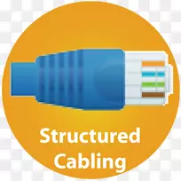 结构化布线计算机网络电缆计算机图标标识