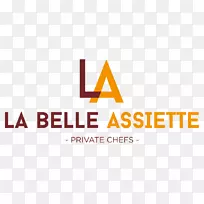 个人厨师标志la belle assiette餐饮.laccedilo符号