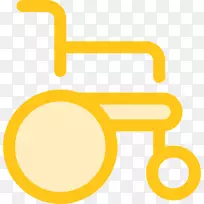 轮椅保健医学残疾电脑图标-轮椅