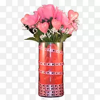 花园玫瑰花卉设计花瓶切花花瓶