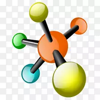 剪贴画分子开放部分自由内容化学分子符号