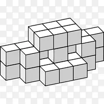 体立方体三维空间对称拼图立方体