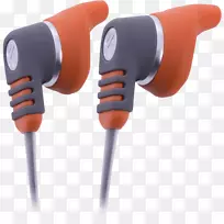 耳机产品设计橙色S.A。-耳机