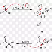 重氮甲烷氯化萘化学反应酰基酰氯