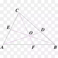 CEVA定理几何三角形点三角形