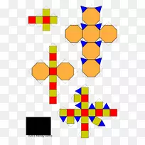 立方体菱形面网阿基米德固体形立方体
