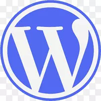 WordPress计算机图标博客内容管理系统社交媒体-WordPress