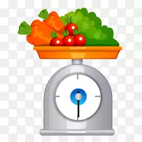 图形插图图像食品测量比例尺水彩画