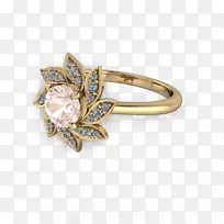订婚戒指，结婚戒指，钻石花环
