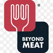 超越肉类标志汉堡包品牌-肉