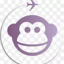 动物图形猴子大猩猩剪贴画猴子