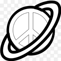 开敞式剪贴画地球土星图像点线符号