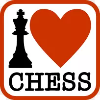 国际象棋剪贴画标志情人节爱情-极客旗