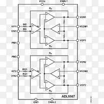 差分放大器增益模拟器件功能框图ADL图形