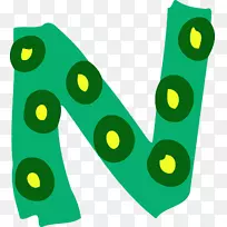 剪贴画装饰字母n字母表.字母数字符号