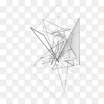 素描三角形点对称-阿德南流光