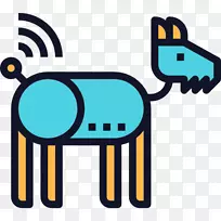 狗计算机图标机器人宠物可伸缩图形.狗