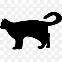 马克斯猫剪贴画png图片胡须国内短发猫-简单的猫形状