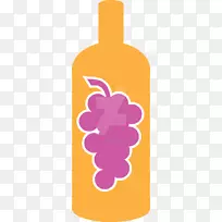 插图剪贴画产品设计紫-酿酒