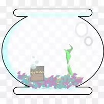 剪贴画金鱼图形图像水族鱼缸砾石