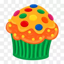 纸杯蛋糕剪贴画图形图像水果蛋糕-Cookie 2b