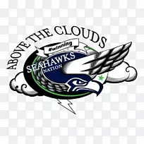 标志西雅图海鹰剪贴画图形设计-西雅图海鹰