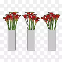花卉设计花瓶切花花瓶
