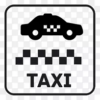 出租车剪贴画黑色贴纸品牌-出租车计价器