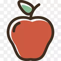 水果苹果食品电脑图标可伸缩图形