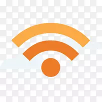 Wi-Fi自由移动MiFi电脑图标标志