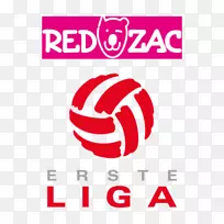 奥地利足球第二联赛标志体育联盟字体红色Zac-Bundesliga图形