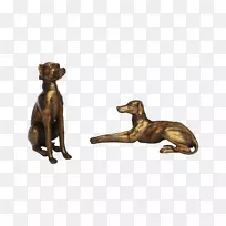 犬种青铜雕塑