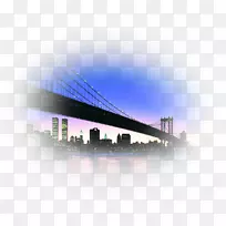 曼哈顿桥布鲁克林大桥图片画布照片