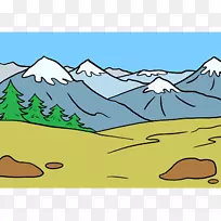 钦博拉索素描山岳形象