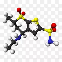 多佐酰胺分子式化学分子结构乙酰唑胺