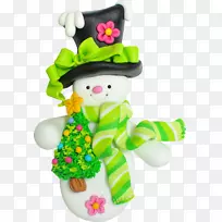 圣诞节雪人圣诞老人形象-萨塞尔