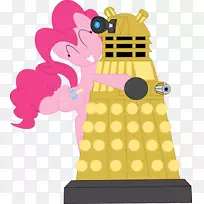 插画剪贴画图案粉红m-dalek