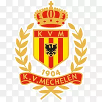 KV Mechelen足球K.V.欧斯滕德标志-足球