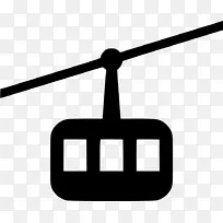 电脑图标吊车缆车名词项目滑雪缆车