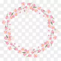 图花卉插画摄影.花环