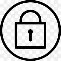 锁定计算机图标可伸缩图形安全性.挂锁