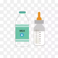 玻璃奶瓶图形婴儿奶瓶.奶瓶