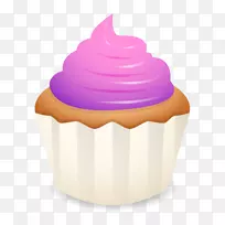 蛋糕奶油紫奶油蛋糕