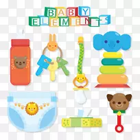 婴儿尿布图形儿童玩具.物品