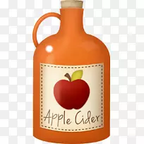 苹果醋苹果汁剪贴画-苹果