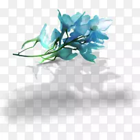 剪贴画图片png图片蓝色花卉