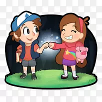 松星插图剪辑艺术友谊-杰作